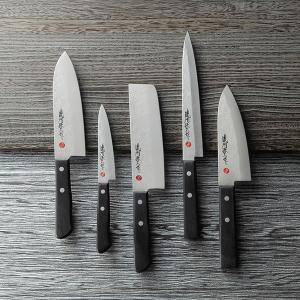 04102606 250F 濃州孫六作 古流梨地包丁5点セット