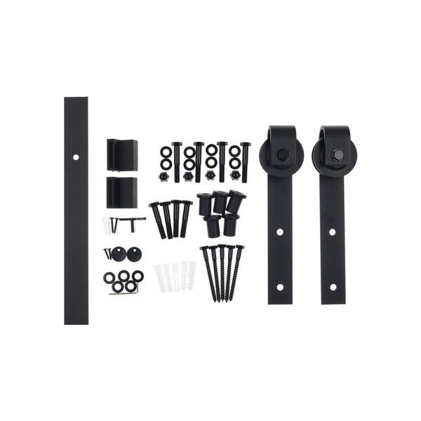 ハイロジック 60517 吊戸ユニット レール2000mm ブラック 35kg以下