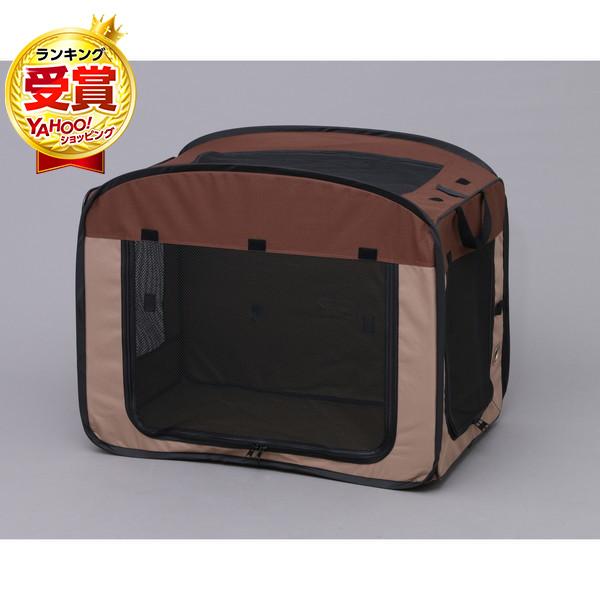 アイリスオーヤマ 折りたたみソフトケージ Lサイズ POSC-800A ブラウン メーカー直送