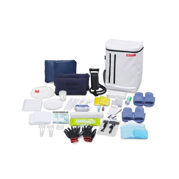 防災グッズ セット 2人用42点 エアーベッド エアベッド 避難セット 避難リュック 簡易トイレ 防...