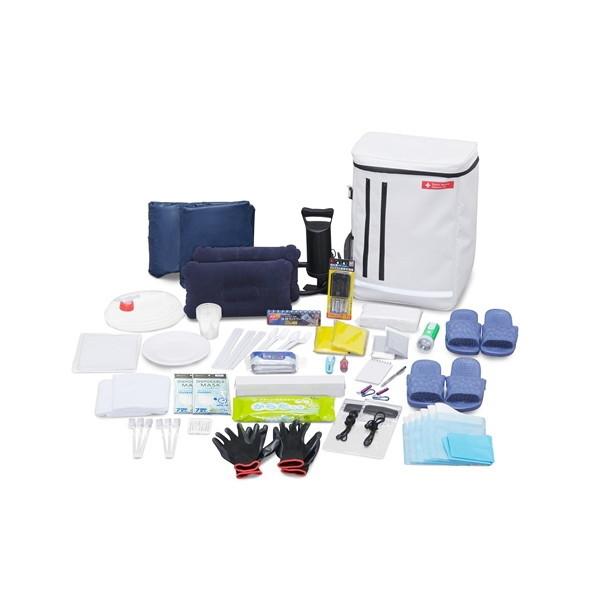 防災グッズ セット 2人用44点 エアーベッド エアベッド 避難セット 避難リュック 簡易トイレ 防...