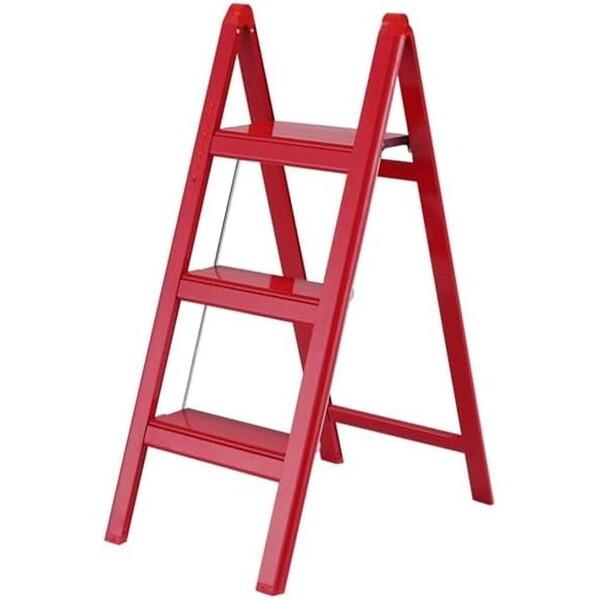 アルインコ 薄型踏台3段 レッド SS80RB SSシリーズ メーカー直送