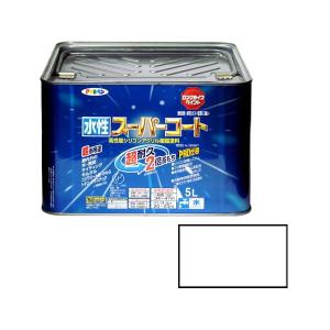 アサヒペン 水性スーパーコート 5L (ツヤ消し白)の商品画像