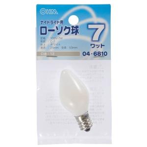 オーム電機 LB-C7207-W ローソク球 ナ...の商品画像