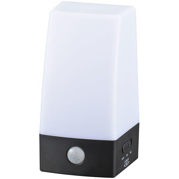 オーム電機 LS-B60JS-4 LEDセンサーライト 乾電池式 置き型