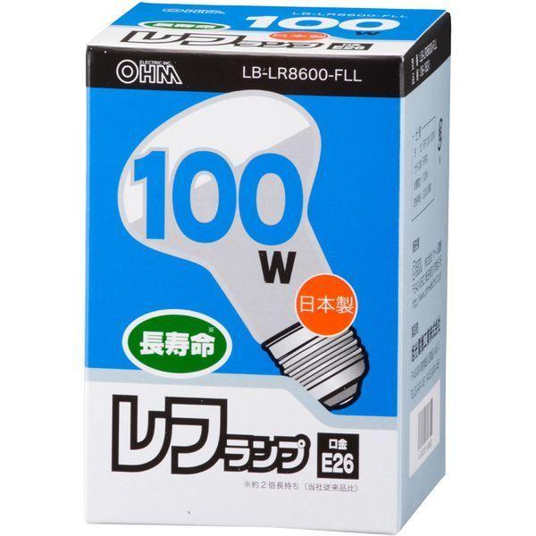 オーム電機 LB-LR8600-FLL レフランプ 100W/E26