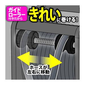 ホースリール 20m おしゃれ コンパクト 洗...の詳細画像4