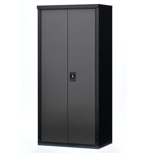 GREEN LIFE TBRJ-162HT(BK/AGY) ブラック/アッシュグレー 両扉式収納庫162 メーカー直送｜MAXZEN Direct Yahoo!店