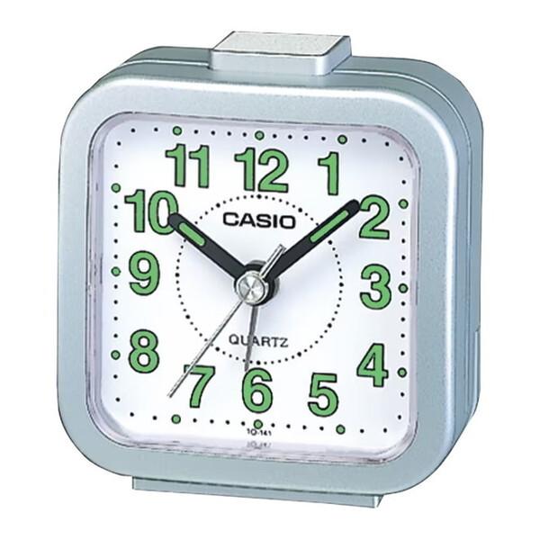 CASIO カシオ 目覚まし時計 置時計 置き時計 クロック アナログ TQ-141-8JF シルバ...