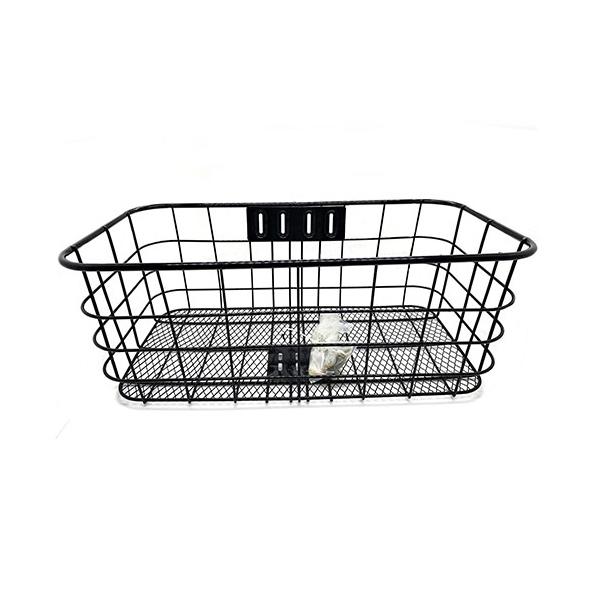 48384 横ワイド前バスケット ワイヤー サギサカ ブラック