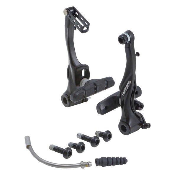 61424 Vブレーキ BR-T4000 SHIMANO ブラック/シルバー 自転車用ブレーキ フロ...