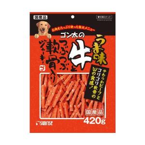 マルカン うま味牛とつぶつぶ軟骨入りジャーキー420gの商品画像