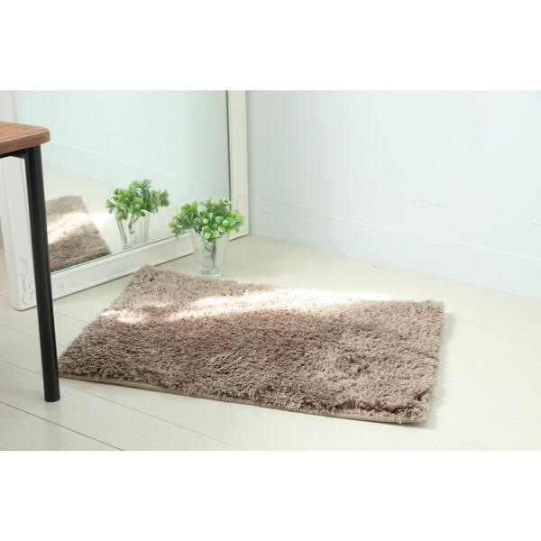 マルナカ 2109 ふわっふわ!マイクロファイバーバスマット シンフォニ 50×80cm ブラウン ...