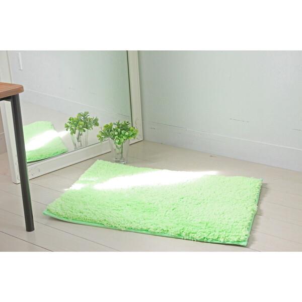 マルナカ 2112 ふわっふわ!マイクロファイバーバスマット シンフォニ 50×80cm グリーン ...