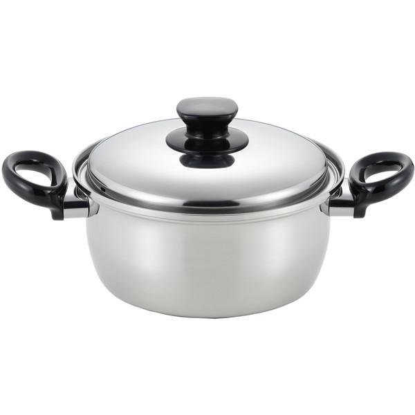 ベストコ SJ-3146 ミラスティ IH 両手鍋 キャセロール ステンレス ３層鋼 20cm