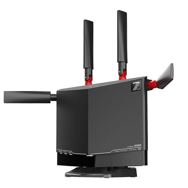 BUFFALO WXR9300BE6P ブラック AirStation Wi-Fi 7対応 トライバ...