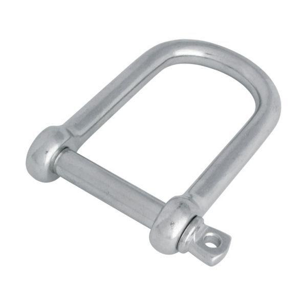 水本 B1418 ステンレス ロングワイドシャックル 長さ80mm 内幅40mm メーカー直送