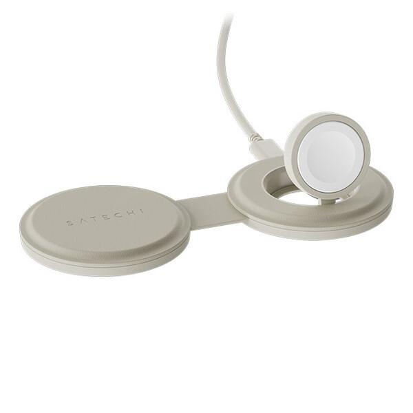 Satechi PST-QTG21W サンド OntheGo2in1ワイヤレスチャージャー