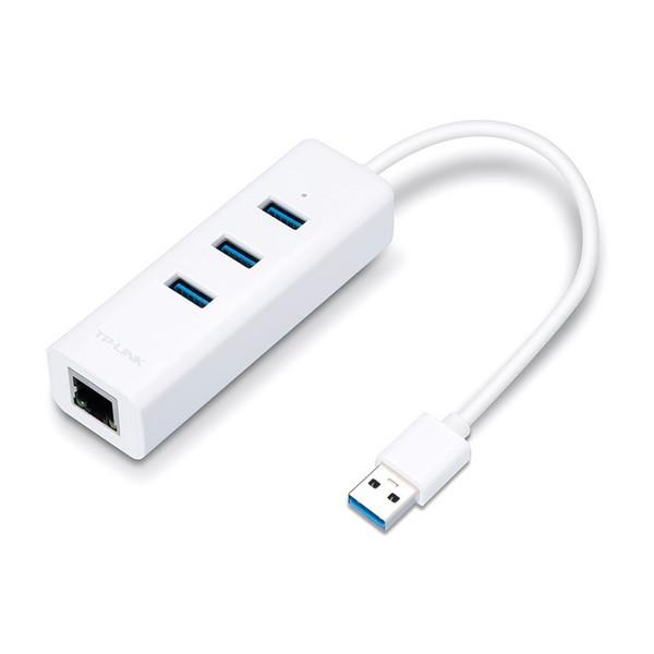 TP-LINK UE330 USB3.0対応 Giga 有線LANアダプタ+USB3.0 ハブ 3ポ...