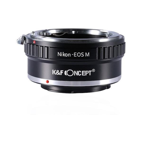 K&amp;F Concept KF-NFEM レンズマウントアダプター (ニコンFマウント → キヤノンE...