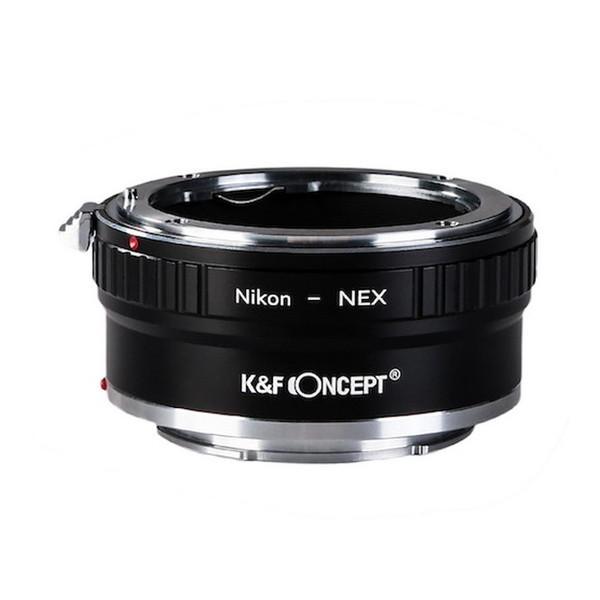K&amp;F Concept KF-NFE2 レンズマウントアダプター(ボディ側：ソニーE、レンズ側：ニコ...