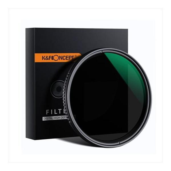 K&amp;F Concept KF-67ND2K 可変式NDフィルター 67mm 減光範囲 ND8〜ND2...