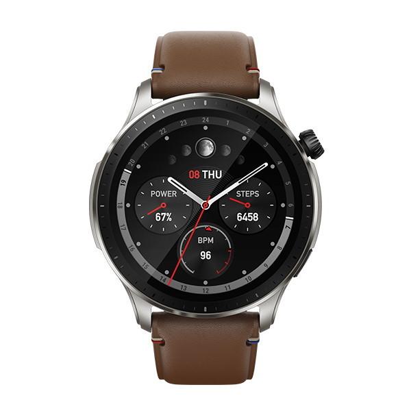 SP170050C184 Amazfit ヴィンテージブラウンレザー GTR4 スマートウォッチ