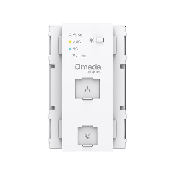 TP-LINK EAP615-WE-S AX1800 コンセント埋め込み型 Wi-Fi 6アクセスポ...