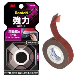 3M 車用両面テープ 1枚 強力両面テープ 車輛用 幅5mm×長さ3m×厚さ0.8mm