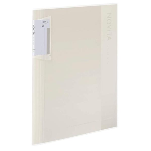 コクヨ(KOKUYO) ファイル クリヤーブック ノビータ 固定式 A4 40枚 白 ラ-NV40W