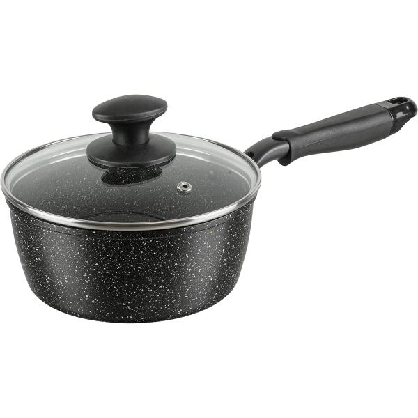 和平フレイズ 耐摩耗性アップ マーブルコート 片手鍋 18cm くっつきにくい IH・ガス対応 ダブ...
