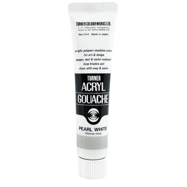 ターナー色彩(Turner Color) アクリルガッシュ パールホワイト AG020090 20m...