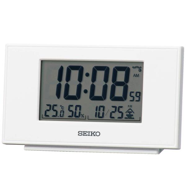 セイコークロック(Seiko Clock) 置き時計 白パール 本体サイズ:7.8×13.5×3.8...