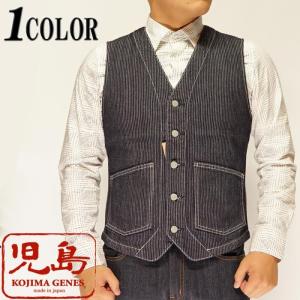 児島ジーンズ KOJIMA GENES ベスト コード デニム ワーク