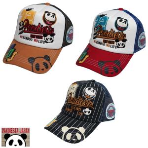 パンディエスタ PANDIESTA キャップ CAP 帽子 メンズ パンダ カレッジロゴ サイドメッシュキャップ 和柄 533866