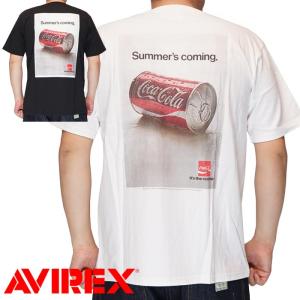 AVIREX アビレックス アヴィレックス Tシャツ 半袖 メンズ COKE 70s AD POSTER コカコーラ 783-3134111 送料無料｜mayakasai