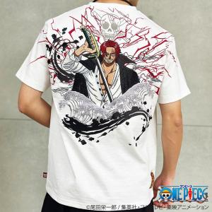 ワンピース ONE PIECE× 絡繰魂 赤髪のシャンクス 半袖Tシャツ メンズ