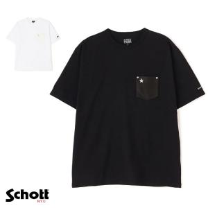 Schott ショット Tシャツ 半袖 メンズ ブラックパンサー Tee 782