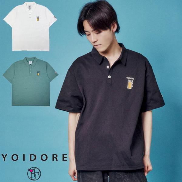 YOIDORE(ヨイドレ) ポロシャツ ビールロゴTEE メンズ 826505 送料無料