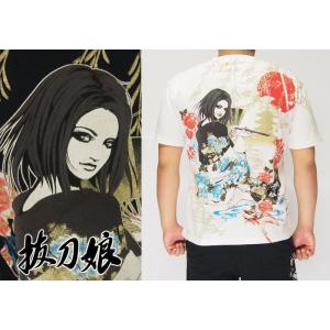 抜刀娘 バットウムスメ 絡繰魂 和柄 アロハシャツ 半袖 美麗 凛＆妃那
