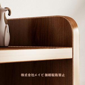メイビオープンシェルフ 木製 3段 40-80...の詳細画像4