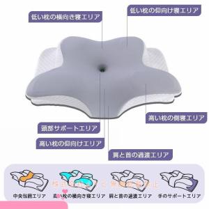 枕 まくら 低反発枕 横向き寝用枕 肩こり 首...の詳細画像3