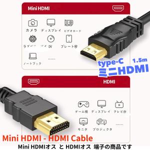 送料無料 1.5m ミニHDMIケーブル mi...の詳細画像1