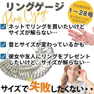 リングゲージ 指輪 サイズ 測り 1号〜28号...の詳細画像1