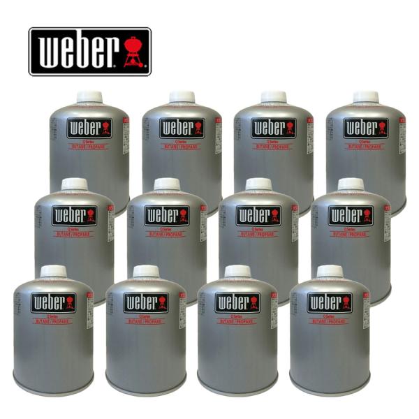 Weber 18206 キャンプQ専用 LPガス燃料 12本セット【BBQ用 ガス缶 ガスボンベ 純...
