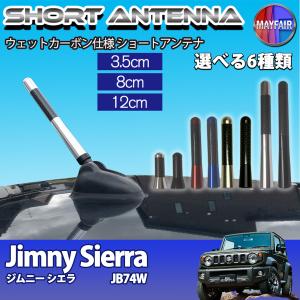 ジムニーシエラ JB74W ショートアンテナ 純正交換 ラジオ アンテナ 車用 カーボン 3.5cm 8cm 12cm｜mayfair2020