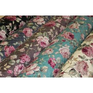 ダマスク柄 花柄 フラワー ツイル生地 綿100% 生地巾 約110cm 日本製