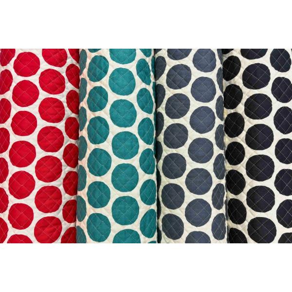 キルティング 生地 水玉 ドット 北欧調 北欧風 ツイル生地5cmドットプリント 綿100% 生地幅...