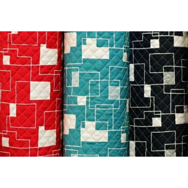 キルティング 生地 幾何柄 北欧調 北欧風 ツイル生地 綿100% 生地幅　約108cm　日本製【5...