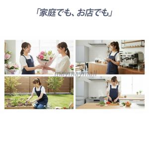 エプロン 無地 H型 4色 ショート ロング ...の詳細画像3